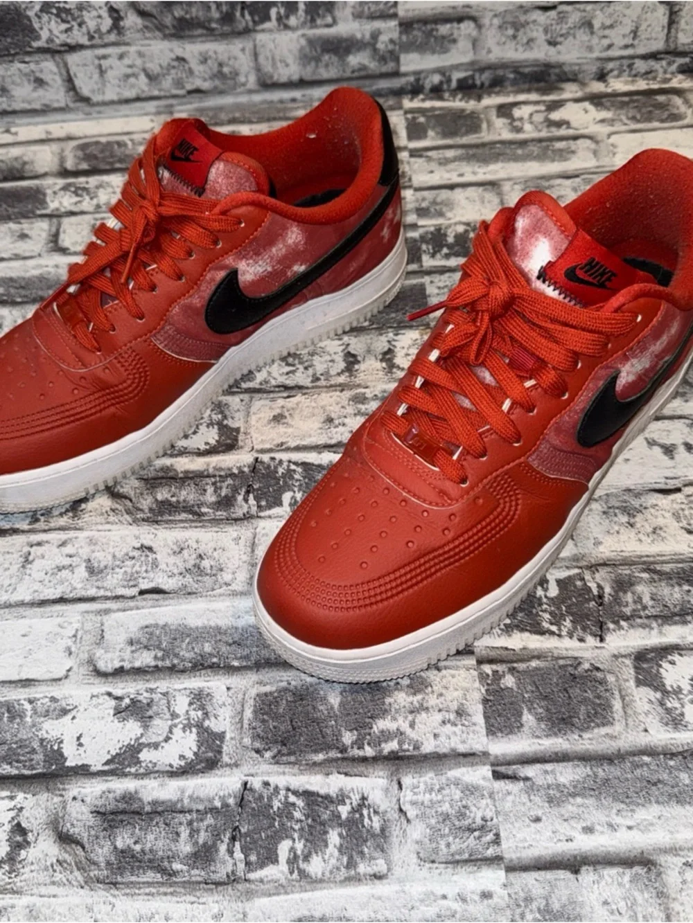 Used Nike Air Force 1 Low ID Nike By You Team Red DN4164-991 Size 11 - Picture 3 of 12